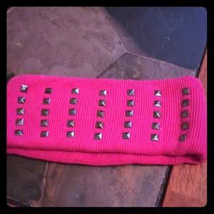 Studded pink knot headband